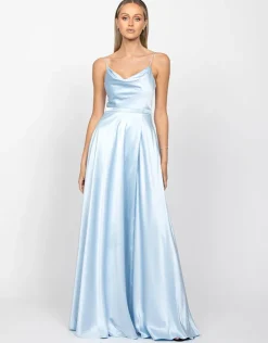 Gowns / Ballgowns | Maxi Dresses<Bariano DIAMOND COWL WRAP GOWN B43D11LW