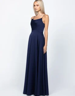 Gowns / Ballgowns | Maxi Dresses<Bariano DIAMOND COWL WRAP GOWN B43D11LW