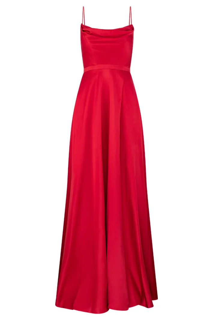 Gowns / Ballgowns | Maxi Dresses<Bariano DIAMOND COWL WRAP GOWN B43D11LW RED