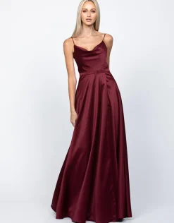 Gowns / Ballgowns | Maxi Dresses<Bariano DIAMOND COWL WRAP GOWN B43D11LW