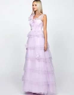 Formal / Prom Dresses | Gowns / Ballgowns<Bariano DOROTHY TIERED GLITTER BALL GOWN B72D19L LILAC