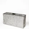 Clutches<Bariano DREW CYRSTAL CLUTCH 22075 SILVER