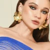 Jewellery<Bariano ECLIPSE PETAL EARRINGS GOLD