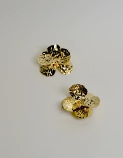 Jewellery<Bariano ECLIPSE PETAL EARRINGS GOLD