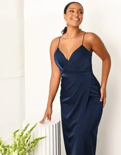 Maxi Dresses<Bariano EDEN DRAPED WRAP MIDI B35D32S