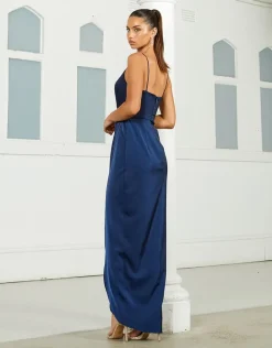 Maxi Dresses<Bariano EDEN DRAPED WRAP MIDI B35D32S