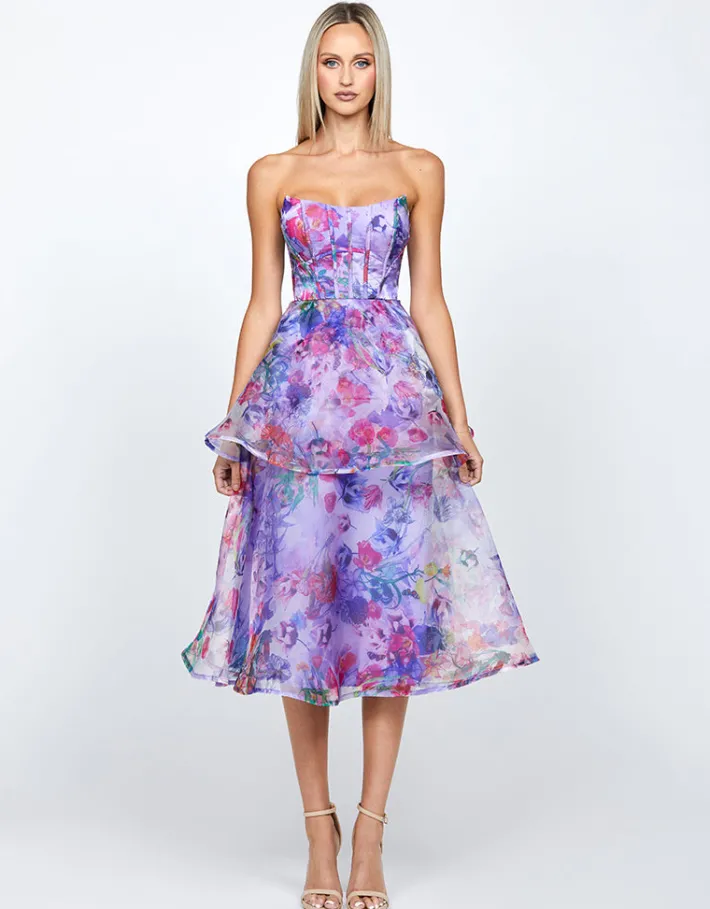 Midi Dresses | All Dresses<Bariano ELEANOR TIERED MIDI B71D17S