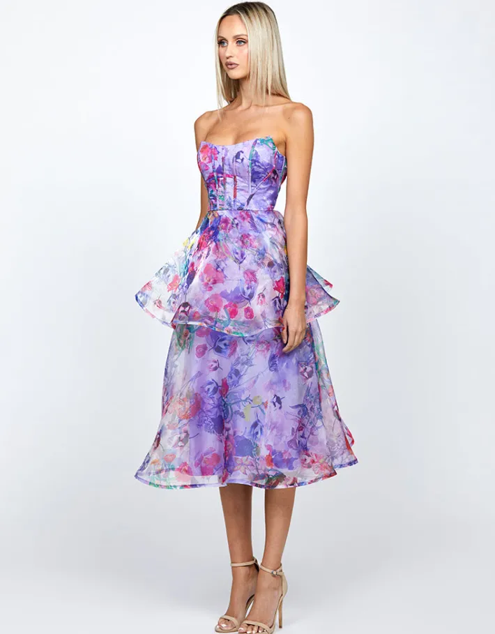 Midi Dresses | All Dresses<Bariano ELEANOR TIERED MIDI B71D17S
