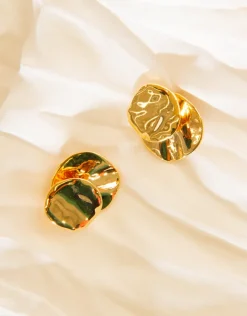 Jewellery<Bariano EMILIA STUD EARRINGS GOLD