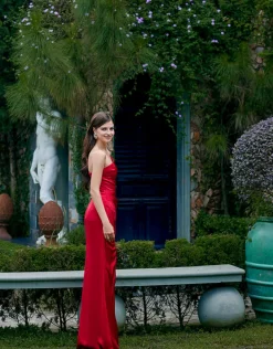Formal / Prom Dresses | Gowns / Ballgowns<Bariano EMILLYS ASYMMETRIC CUT OUT GOWN B69D06L RED