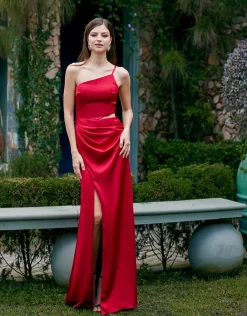Formal / Prom Dresses | Gowns / Ballgowns<Bariano EMILLYS ASYMMETRIC CUT OUT GOWN B69D06L RED