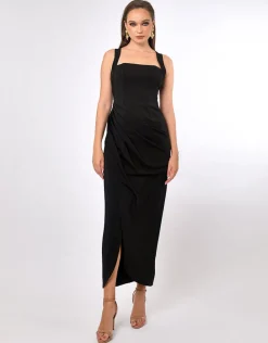 Maxi Dresses | All Dresses<Bariano EMILYA OPEN BACK HALTER MIDAXI BL70D14L
