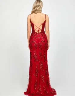 Formal / Prom Dresses | Maxi Dresses<Bariano ESTONIA CUT OUT GOWN B73D85L RED