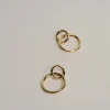 Jewellery<Bariano ETERNAL INTERLOCKING EARRINGS GOLD