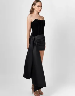 Formal / Prom Dresses | Mini Dresses<Bariano EVELYNN STRAPLESS SASH MINI BL75D10S BLACK