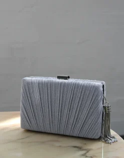 Clutches<Bariano FELICITY SHIMMER CLUTCH A9 SILVER