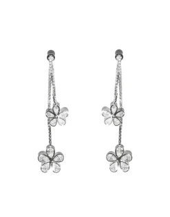 Jewellery<Bariano FLORAL DROP EARRINGS SILVER