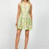 Mini Dresses | All Dresses<Bariano GINA BLAZER MINI BL73D01S GREEN MULTI