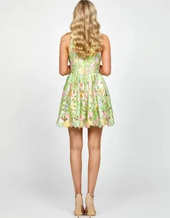 Mini Dresses | All Dresses<Bariano GINA BLAZER MINI BL73D01S GREEN MULTI