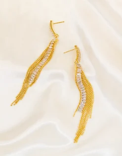 Jewellery<Bariano EN DROP EARRINGS J74E18 GOLD