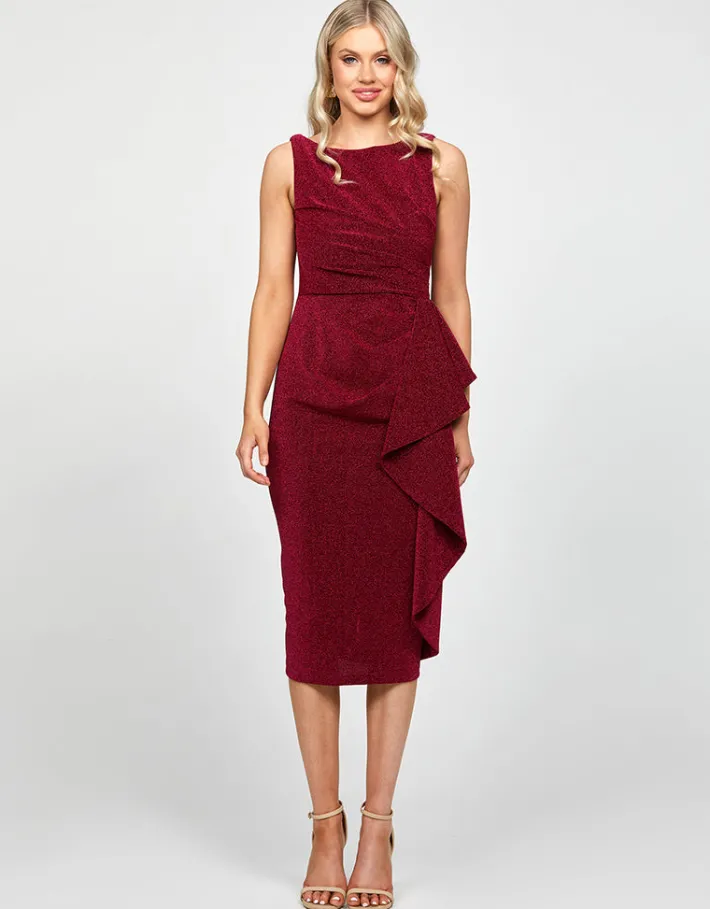 Midi Dresses | All Dresses<Bariano HADLEY HIGH NECK MIDI BL73D13S