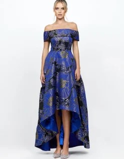 Formal / Prom Dresses | Gowns / Ballgowns<Bariano HARIZA HI LO GOWN B73D27HL NAVY/GOLD