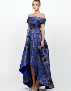 Formal / Prom Dresses | Gowns / Ballgowns<Bariano HARIZA HI LO GOWN B73D27HL NAVY/GOLD