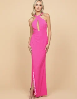 Formal / Prom Dresses | Gowns / Ballgowns<Bariano HARTLEY HALTER CUT OUT DRAPED MAXI BL58AD34L