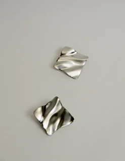 Jewellery<Bariano HAYDEN MOLTEN EARRINGS SILVER