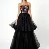 Formal / Prom Dresses | Gowns / Ballgowns<Bariano ILIANA STRAPLESS TIERED BALL GOWN B66D23L MULTI SEQUIN
