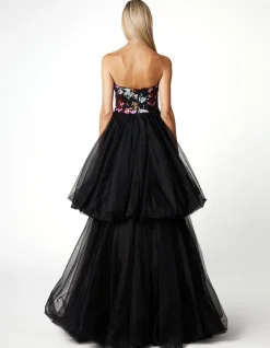 Formal / Prom Dresses | Gowns / Ballgowns<Bariano ILIANA STRAPLESS TIERED BALL GOWN B66D23L MULTI SEQUIN
