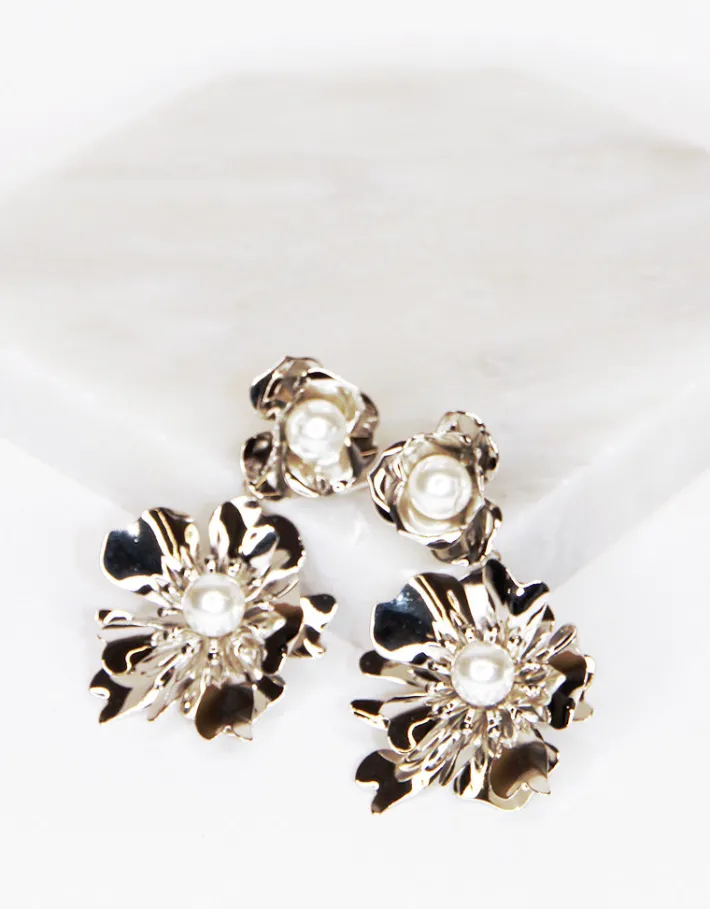 Jewellery<Bariano INBLOOM PETAL AND PEARL SILVER