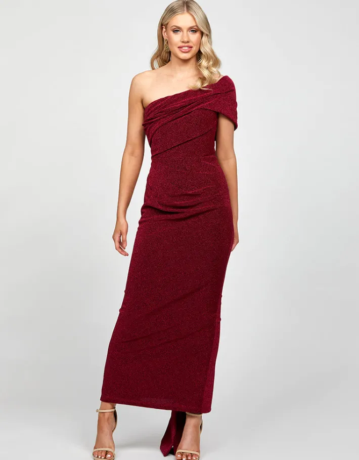 Maxi Dresses | All Dresses<Bariano ISA DRAPED MIDAXI WITH BACK SASH BL73D12L