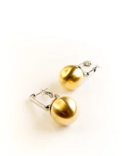 Jewellery<Bariano ISABELLA CHUNKY BALL AND CHAIN DROP EARRINGS SILVER