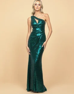 Formal / Prom Dresses | Gowns / Ballgowns<Bariano ISOBEL ONE SHOULDER CUT OUT GOWN WITH TRAIN B58AD09LT