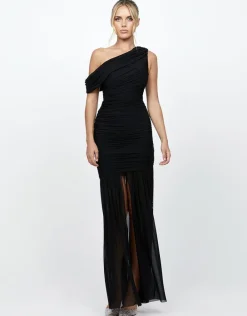 Formal / Prom Dresses | All Dresses<Bariano ISSI OFF SHOULDER MAXI BL73D17L BLACK