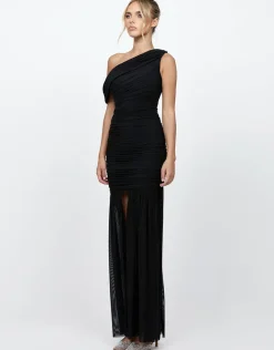 Formal / Prom Dresses | All Dresses<Bariano ISSI OFF SHOULDER MAXI BL73D17L BLACK