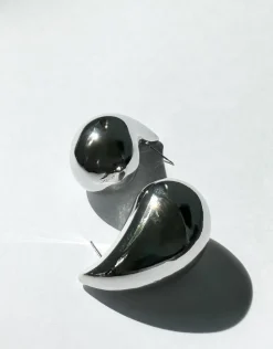 Jewellery<Bariano JADE TEARDROP EARRINGS SILVER