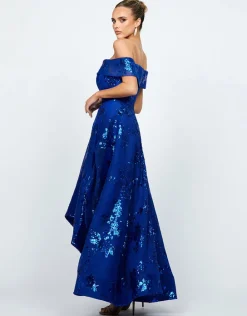 Formal / Prom Dresses | Gowns / Ballgowns<Bariano JAMIE OFF SHOULDER HI LO GOWN B74D21HL