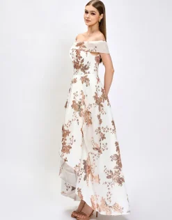 Formal / Prom Dresses | Gowns / Ballgowns<Bariano JAMIE OFF SHOULDER HI LO GOWN B74D21HL