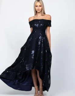Gowns / Ballgowns<Bariano JESSIE OFF SHOULDER MESH BALL GOWN B33D41HL