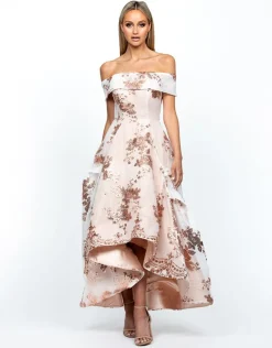 Gowns / Ballgowns<Bariano JESSIE OFF SHOULDER MESH BALL GOWN B33D41HL