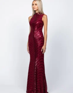 Formal / Prom Dresses | Maxi Dresses<Bariano JOLIE HIGH NECK MAXI BL59D10L