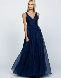 Formal / Prom Dresses | Gowns / Ballgowns<Bariano JORDAN PLUNGE NECK BALL GOWN B57AD41L