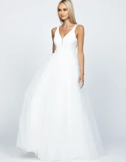 Formal / Prom Dresses | Gowns / Ballgowns<Bariano JORDAN PLUNGE NECK BALL GOWN B57AD41L