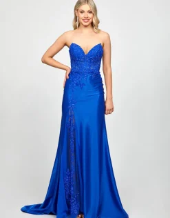 Formal / Prom Dresses | Maxi Dresses<Bariano JULISSA EMBELLISHED GOWN B73D70L BLUE