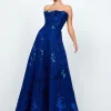 Formal / Prom Dresses | Gowns / Ballgowns<Bariano KENDRA RUFFLE STRAPLESS BALL GOWN B74D23L COBALT