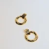 Jewellery<Bariano LESLIE STATEMENT TEXTURED EARRIGNS GOLD