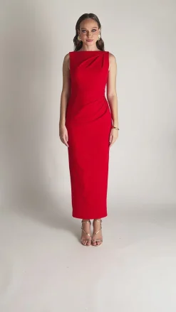 Formal / Prom Dresses | Maxi Dresses<Bariano LIVIA HIGH NECK MIDAXI BL75D21L