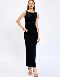 Formal / Prom Dresses | Maxi Dresses<Bariano LIVIA HIGH NECK MIDAXI BL75D21L